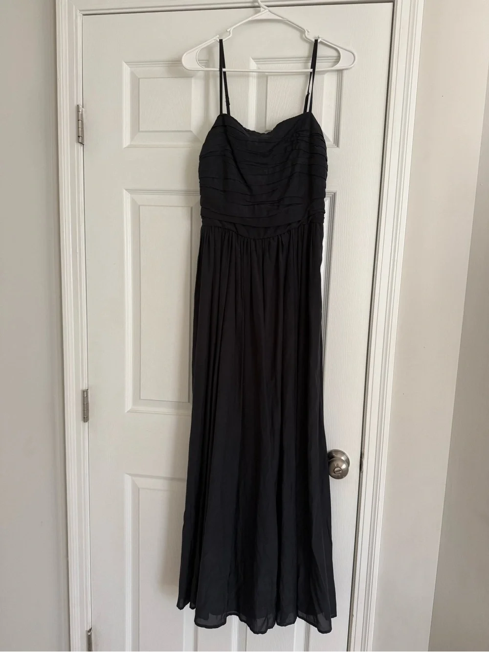 Black Spaghetti-Strap Maxi Dress
